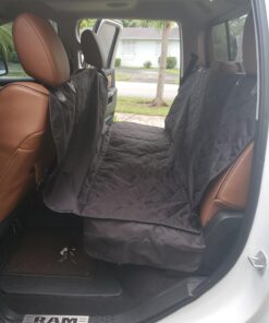 PET MAGASIN Durable Beige Pet Car Seat Cover Waterproof & Scratch Proof & Nonslip Backing & Hammock Style & Heavy Duty Back Seat Protector for Cars Trucks and SUVs 34 71t9PgBtQWL 2