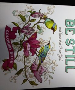 "Be Still" Inspirational Adult Coloring Therapy Featuring Psalms 63 71tAPU4JoxL