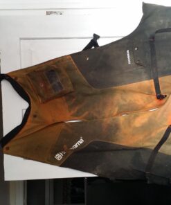 Husqvarna Technical Apron Wrap Chainsaw Chaps 36- to 38-Inch, Chainsaw Safety Equipment with 5 Layers, Adjustable Belt and Gear Pocket, Orange 36-38 In. Orange/Gray Tech. 31 71tBRwwBu L