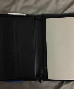 Samsill Professional Resume Padfolio with Secure Zippered Closure, 10.5 x 13 inches, Sleeve for 10.1 inch Tablet, 8.5 x 11 Notepad, Black Full Size 49 71tBZA9L5PL