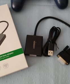 UGREEN HDMI to VGA, HDMI to VGA Adapter Connector(Female to Male) with 3.5mm Audio Jack Compatible with Monitor, PC, Xbox, TV Stick, Raspberry Pi, Nintendo Switch, Roku, Computer, Laptop 28 71tC3RXJkL