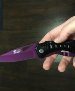 MTECH USA MT-A705 Series – Spring Assisted Folding Knife, Pocket Clip, Tactical, EDC, Self Defense Purple 4.5-inch closed 56 71tC6nE9WfL
