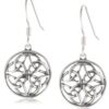 Amazon Collection Sterling Silver Celtic Knot Round Drop Wire Earrings 21 71tCA9gMFsL