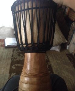Classic Heartwood Djembe Drum - 9"x 18", Hand-carved, Solid-wood, Goat-skin, from Ghana 32 71tCNnBqc4L