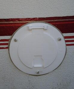 JR Products 541-2-A Polar White Deluxe Round Electric Cable Hatch with Back 20 71tCb8MW8OL