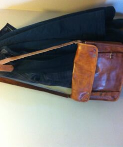 ANUENT 14 Inch Genuine Leather Messenger Bag Vintage Brown Small Briefcase Shoulder CrossBody Satchel for Men and Women Ideal for Laptop, iPad, and Tablet 21 71tDNV451XL