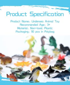 Fun Central 90 Pack - Underwater Deep Sea Animal Toy Figures - Assorted Pack 32 71tDOpdfCDL