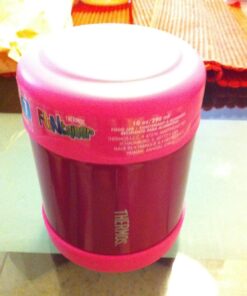 THERMOS FUNTAINER 10 Ounce Stainless Steel Vacuum Insulated Kids Food Jar, Pink 46 71tE8Yc grL