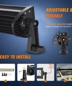 Nilight - 70003C-A 22" 120w LED Light Bar Flood Spot Combo Work Light Driving Lights Fog Lamp Offroad Lighting for SUV Ute ATV Truck 4x4 Boat,2 Years Warranty 22Inch 120W Light Bar 29 71tELzRYYgL