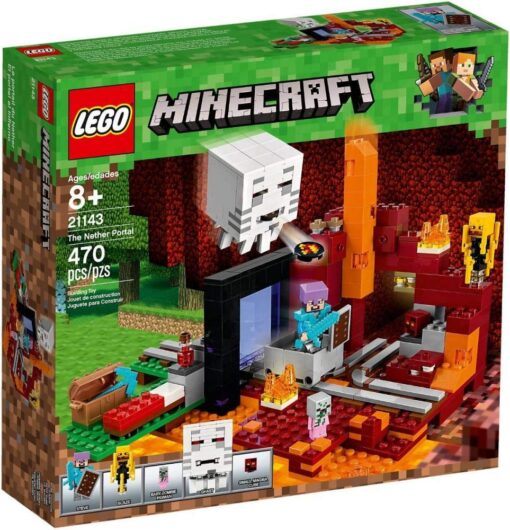 LEGO Minecraft The Nether Portal 21143 Building Kit (470 Pieces)