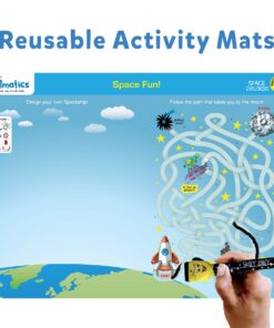 Skillmatics Educational Game - Space Explorers, Reusable Activity Mats with 2 Dry Erase Markers, Gifts for Ages 6 to 9 10 71tEvq2ANL