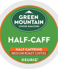 Green Mountain Coffee Roasters Half Caff Coffee, Keurig Single-Serve K-Cup pods, Medium Roast, 96 Count (4 Packs of 24) 24 Count (Pack of 4) 27 71tFE2aV14L