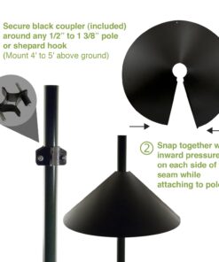 Woodlink BLBAF18 Wrap Around Squirrel Baffle, 18-Inch 10 71tFbk9vdL
