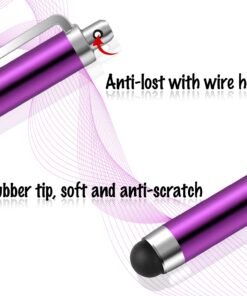 Stylus Pen, IC ICLOVER 10PCS Long Styli Metal Touch Screen Pen for iPhone 14/13/12/11/PRO/Max/SE2/X/XS/Plus, iPad, iPod, Samsung, Android, Kindle, Tablet PC, Barnes & Noble, 10 Colors White 19 71tGTOvF5eL