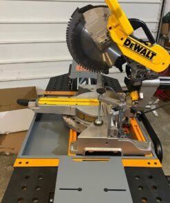 Bora Portamate - PM-8000 Miter Saw Stand Work Station | Mobile Rolling Table Top Workbench | Orange & Grey with Folding Wing Extensions Orange/Black 71 71tHGNNpkWL 1