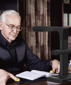 CZUR ET18 Pro Professional Document Scanner, 2nd Gen Auto-Flatten & Deskew Tech, 18MP HD Camera, Capture A3, 186 Languages OCR, Convert to PDF/Searchable PDF/Word/Tiff/Excel, Run On Windows & MacOS 25 71tHJWTcAsL 1