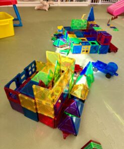 MAGBLOCK 120 PCS Magnetic Blocks, Magnetic Tiles Building Blocks for Kids Toys Magnet Toys Set 3D Building Blocks for Toddler Boys and Girls 120pcs magnetic tiles 27 71tIjSK3QxL