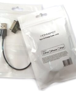 HomeSpot 8 inches (20 Centimeters) 30 Pin Compatible USB Cable, Compatible with iPhone 4, iPhone 4S, iPad 1/2/3, iPod Touch, iPod Nano, 8 inch/20 cm (Black) 1 Pack 13 71tJNUGw9DL