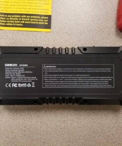 GOOLOO GP4000 Jump Starter Box 4000A Peak Car Starter (All Gas,up to 10.0L Diesel Engine) SuperSafe 12V Lithium, Auto Battery Booster Pack,Portable Power Bank with USB Quick Charge and Type C Port Yellow 51 71tJpdQmimL