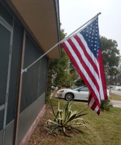 Valley Forge, American Flag, Aluminum Bracket White Powder Coated, 2-Position Pole Holder 1 inches 28 71tKWAoK9VL
