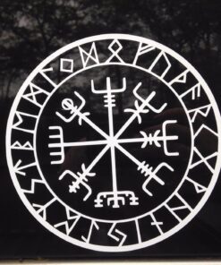 Viking Compass Asatru Rune Vegvisir Talisman Heathen Vinyl Decal Sticker Car Window Wall Notebook Laptop Sticker Decal 4 71tKhEhyKyL
