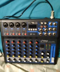 Pyle Professional Audio Mixer Sound Board Console Desk System Interface 8 Channel Digital USB Bluetooth MP3 Computer Input 48V Phantom Power Stereo DJ Studio FX 16Bit DSP Processor PMXU83BT, Black 29 71tL87HPHHL