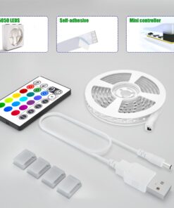 Tv Led Backlight, Maylit 8.2ft Led Strip Lights for 40-60in Tv, USB Powered Tv Lights kit with Remote, RGB Bias Lighting for Room Decor RGB (Remote Control) 8.2FT for 40''-60'' TV 25 71tLCWB1qrL