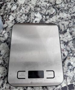 Etekcity Food Scale, Digital Kitchen Scale, 304 Stainless Steel, Weight in Grams and Ounces for Baking, Cooking, and Meal Prep, LCD Display, Medium Basic Medium Size 57 71tLaGtn iL