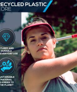 No Headache Women’s Sun Visor 3" Square Brim Visor Hat for Golf and Tennis Visor One Size Abyss Black 13 71tM7n4IvNL