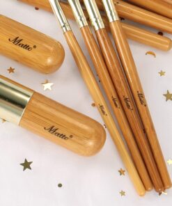 Matto Makeup Brushes 9-Piece Makeup Brush Set Foundation Brush with Travel Makeup Bag 28 71tMC2q7eyL
