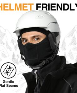 Warm Balaclava Face Mask Men Baklava Masks for Men and Womens Ski Mask for Cold Weather Mens Ski Mask Winter, Balaclava Ski Mask for Men Balaclava for Skiing, Motorcycle, and Snowboard Mask Black 6-7 1/2 29 71tMI7KWahL