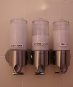 simplehuman Single Wall Mount Shower Pump, 15 fl. oz. Shampoo and Soap Dispenser, Stainless Steel 33 71tPdTh56rL