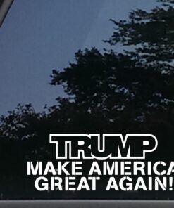 High Viz Inc Trump Make America Great Again! - 8" x 3" die Cut Vinyl Decal for Cars, Trucks, Windows, Boats, Tool Boxes, laptops, etc