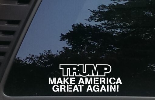 High Viz Inc Trump Make America Great Again! - 8" x 3" die Cut Vinyl Decal for Cars, Trucks, Windows, Boats, Tool Boxes, laptops, etc