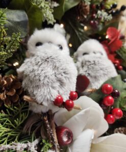 Kurt Adler 1 Set 2 Assorted Brown And White Owl Ornaments,white, grey 27 71tQvTZDZfL
