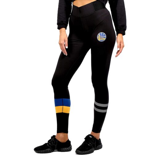 Ultra Game NBA Women's Leggings Fitness Sport Yoga Active Pants Golden State Warriors Medium