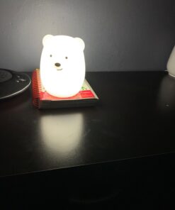 Lumipets Animal Kids Silicone Nursery Light for Baby and Toddler, Squishy Night Light for Kids Room, Animal Night Lights for Girls and Boys, Kawaii Lamp, Cute Lamps for Bedroom (Bear) Bear 42 71tRBlljI2L