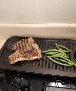 Lodge LPGI3 Cast Iron Reversible Grill/Griddle, 20-inch x 10.44-inch, Black 20 Inch Double Burner 83 71tRqV7lH0L