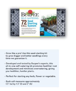 Burpee Self-Watering Seed Starter Tray, 72 Cells 72 Cell Self-Watering Starter 25 71tS9Ri21L