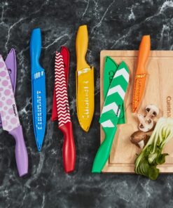 Cuisinart C55-12PR1 12-Piece Printed Color Knife Set with Blade Guards, Multicolored 17 71tSXi9BqmL