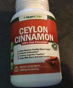 NutriONN Organic Ceylon Cinnamon - 1200mg - 120 Capsules - True Cinnamon - Powerful Antioxidant - Supports Immune Health & Heart Health - Joint & Bone Health Support 15 71tSlhWicZL