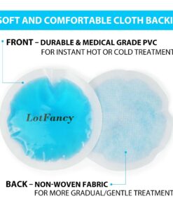 LotFancy Ice Pack for Injuries Reusable, 8 Small Gel Heating Cooling Pads with Cloth Backing, Hot Cold Therapy for Eyes After Surgery, Face, Breastfeeding, Wisdom Teeth, Jaw, Headache, Sinus Relief 12 71tUAObuZQL