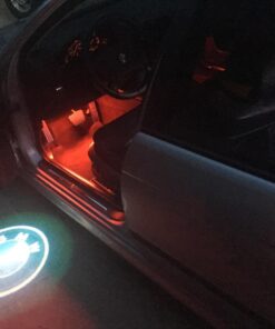 iJDMTOY Compatible With BMW Front Hood or Rear Trunk Lid, Brilliant Red 3.25-Inch 82mm Roundel LED Emblem Background Illumination Lighting Kit 24 71tUCsB8VL