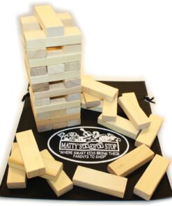 Matty's Toy Stop Wooden Tower Deluxe Stacking Game with Exclusive Storage Bag 12 71tUecXIwyL