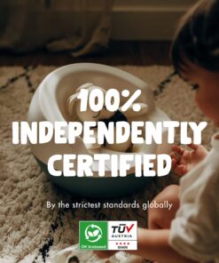 Eco by Naty Potty - Sustainable and Potty for Kids, Easy-to-Use Kid and Baby Potty Training Toilet with Flushable, Compostable Potty Liners, Green/White, (245531) 11 71tVJTqzNsL