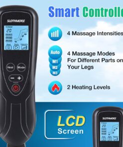 Leg Massager with Air Compression & Heat, 4-In-1 Foot Calf Thigh Knee Massager for Circulation & Pain Relief, 4 Modes 4 Intensities 2 Heat Levels, 10*2 Airbags, Compression Boots Machine, Fit 5'1-6'2 28 71tVYselBXL 4