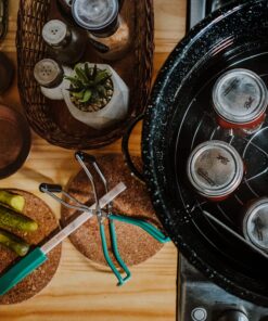 Granite Ware 9 Piece Enamelware Water bath Canning Pot (Speckled Black) with Canning Toolset, Colander and Rack. Canning Supplies Starter Kit, Canning Supplies. Canning Kit. 9 pc Set 21 Qt, 9 pc Canning Set Speckled Black 22 71tW47lpf9L