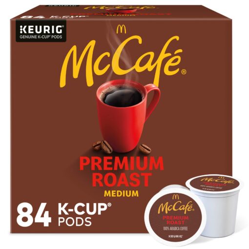 McCafe Premium Roast, Single-Serve Keurig K-Cup Pods, Medium Roast Coffee Pods Pods, 84 Count 84 Count (Pack of 1)