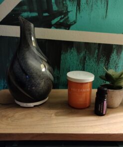 Truky Aromatherapy Essential Oil Diffuser,Ultrasonic Aroma Diffuser with 7 Colorful LED Lights and Waterless Auto Shut-Off 120ml Cool Mist Humidifier Handmade Glass for Home,Office,Bedroom-Multicolor Multi Color 27 71tXIoJXjYL