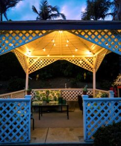 Brightech Ambience Pro Solar Powered Outdoor String Lights, 48 Ft Commercial Grade Waterproof Patio Lights, 15 Edison Bulbs, Shatterproof LED Chirstmas Solar String Lights - 1W LED, Soft White 48 Feet 28 71tXNqpR4zL